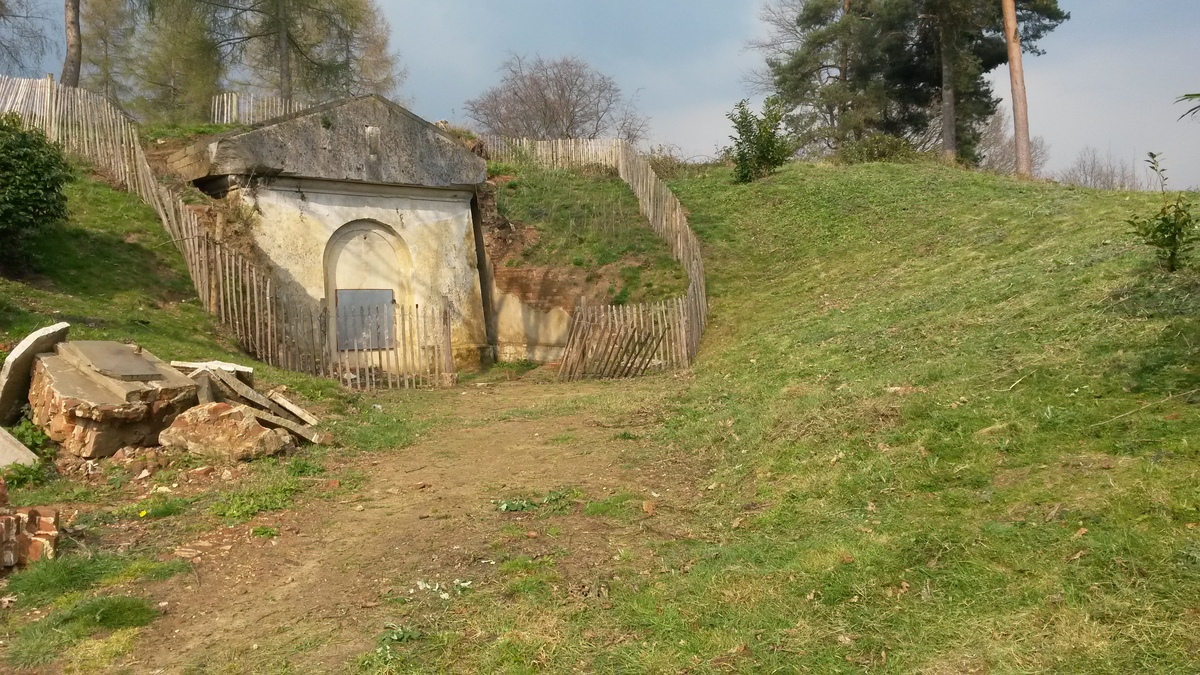 In front of the Mausoleum